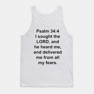 Psalm 34:4  Tank Top